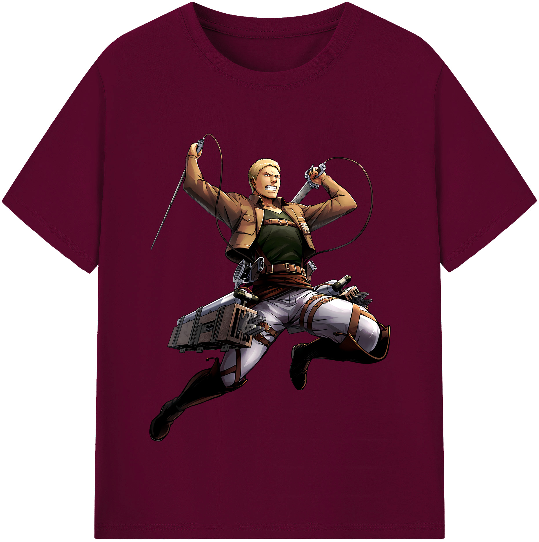 （画像用） 進撃の巨人 ライナー・ブラウン Attack on Titan Reiner Braun レディースカジュアルプリントTシャツ（綿100％）